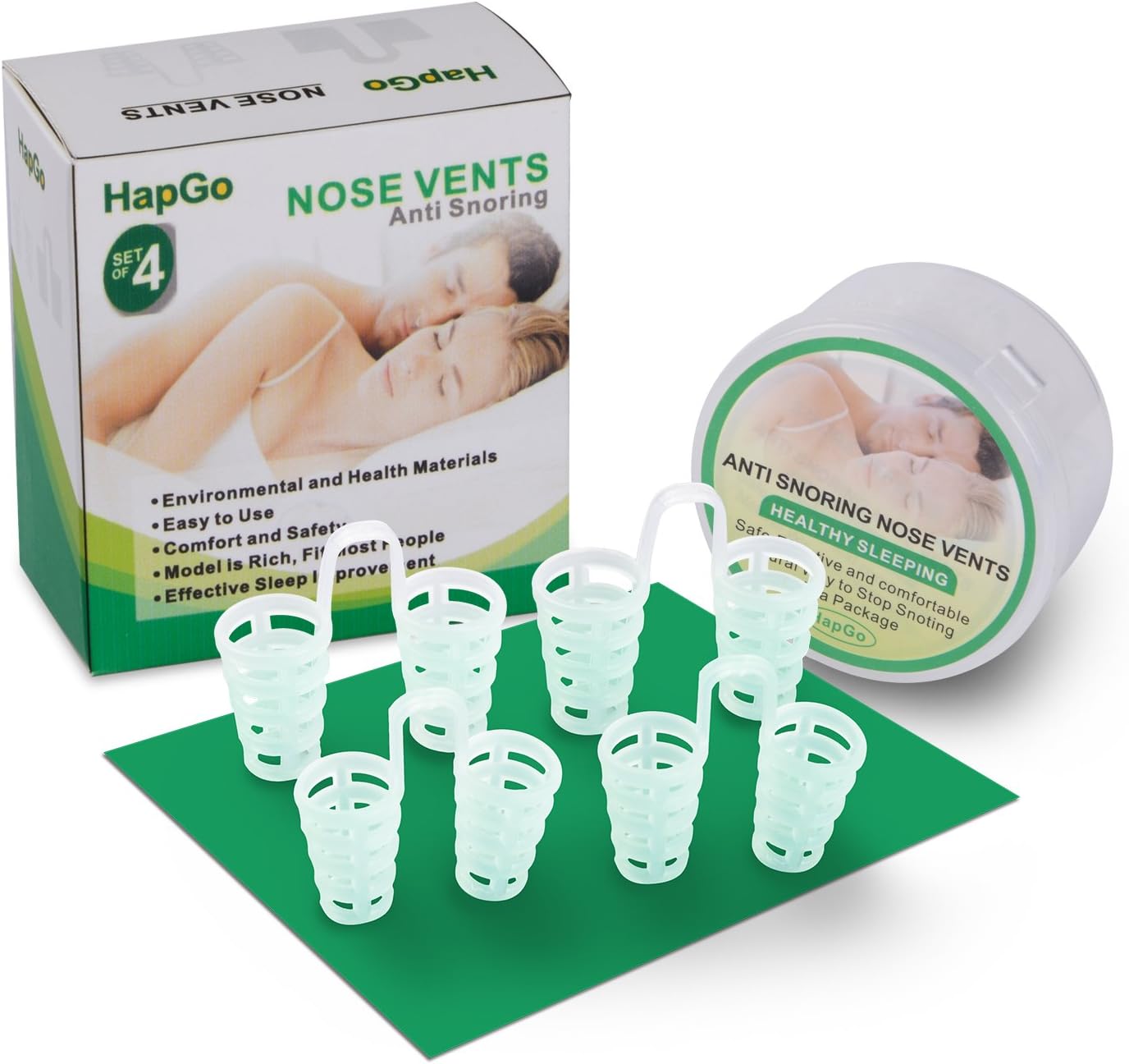 Anti Snoring Nose Vents Healthy Sleeping 4 Pack (HollowedOut) Amazon