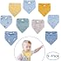 6 Bavaglino Neonato Cotone Bavaglini Dentizione Pappa Bandana Bambino