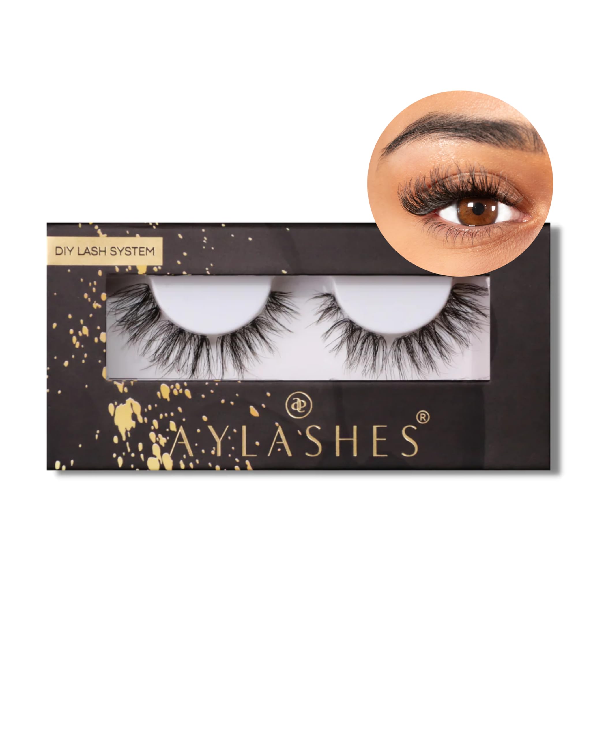 Aylashes Single Box Lite False Eyelashes Natural Fake Lashes The Fluff Single (10-15 mm)