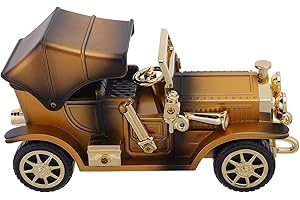Baluue Vintage Truck Shape Music Box with Moving Car Model, Antique Style Melody Box for Home Décor