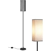 GOEBLESON Floor Lamp, Pole Lamp with Foot Switch, Modern Standing Lamp Lampshade, Minimalist Freestanding Lamp (Bulb Not Incl