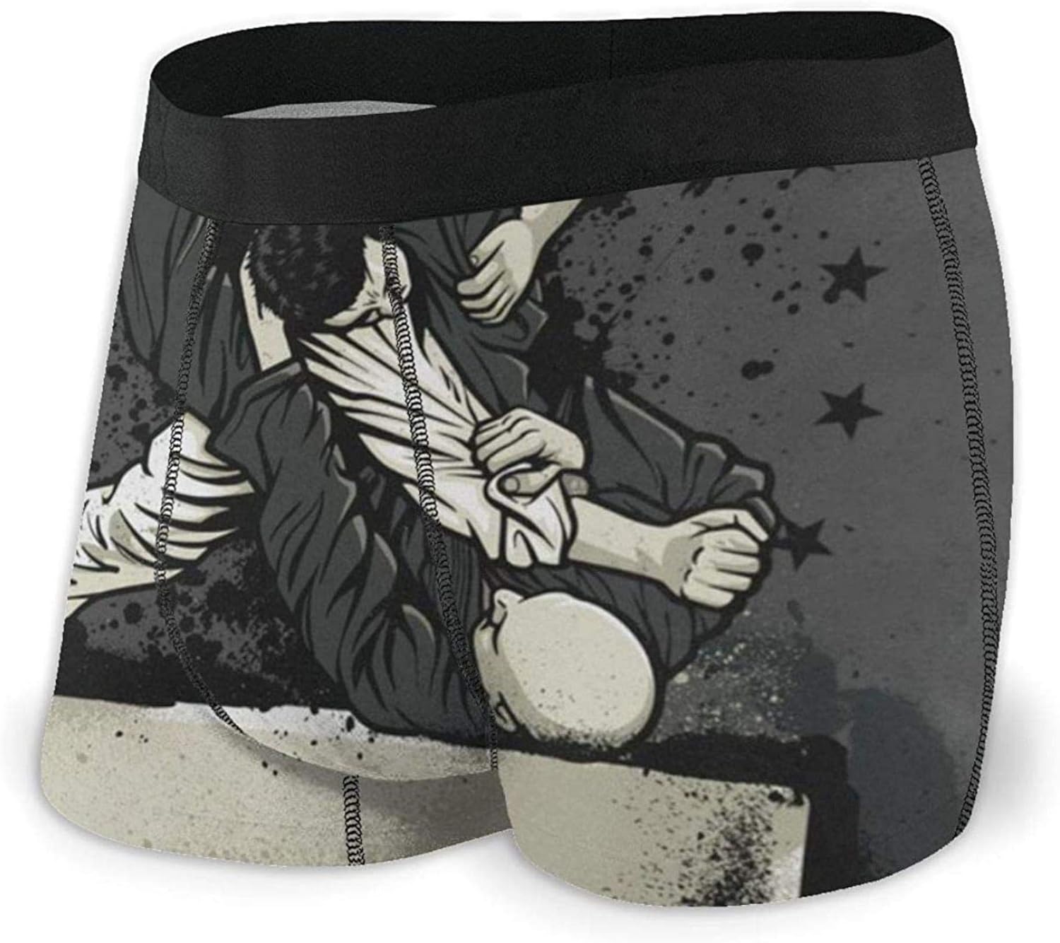 Mens Boxer Briefs Brazilian JiuJitsu Warrior Boys Trunks Underwear