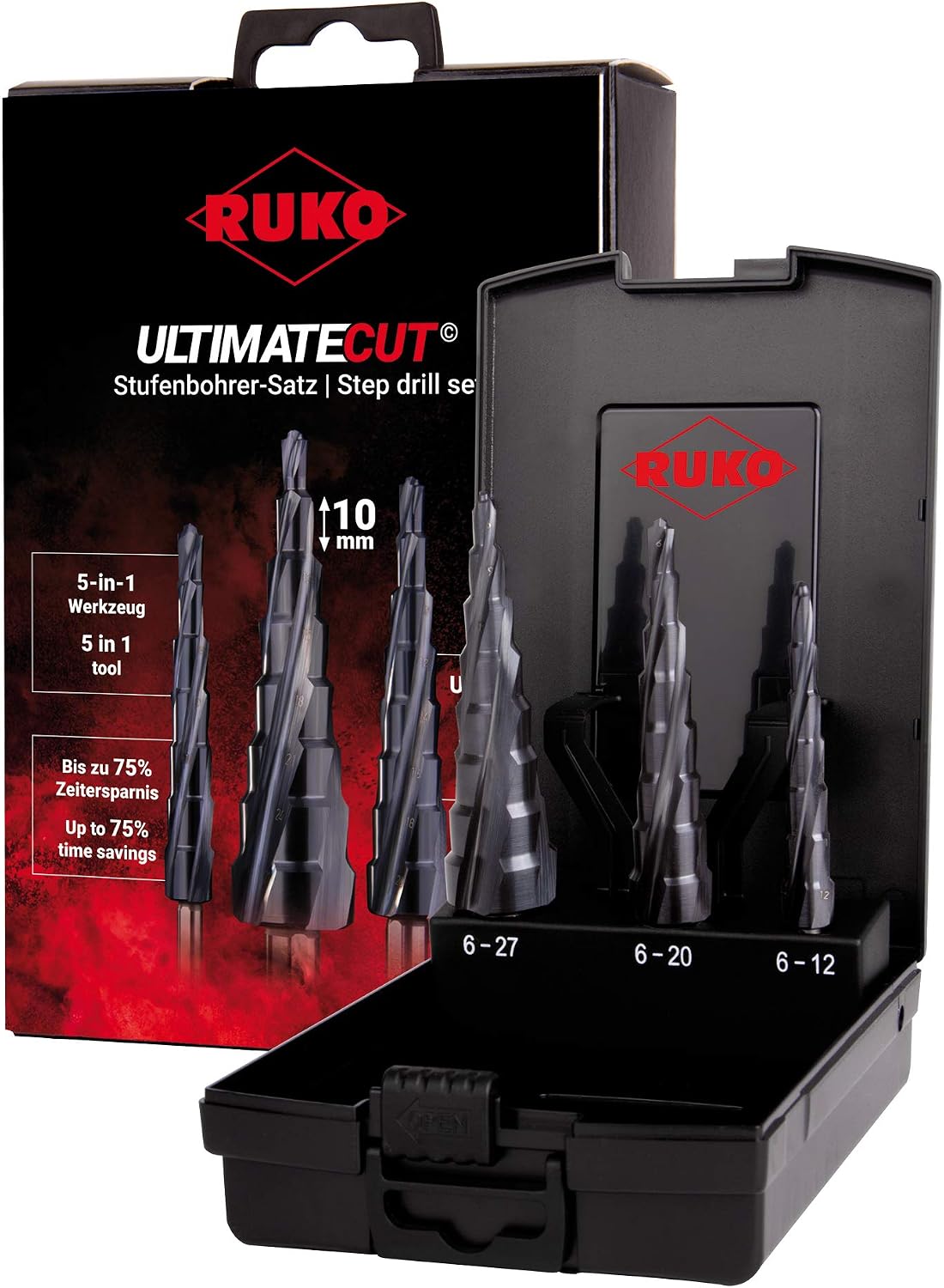 RUKO 101087P ULITAMTECUT Step Drill Set Purple, Satz