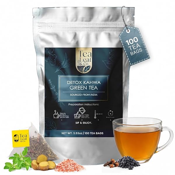 TEALEAF & CO. DETOX KAHWA GREEN LOOSE LEAF...