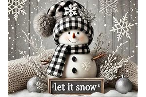 Clendo Winter Cute Snowman Diamond Art Kits for Adults - Christmas 5D Diamond Painting Kits Full Drill Crystal Rhinestone Gem Art Craft Kits for Home Wall Decor 12X16Inch