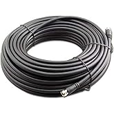 100' FT RG-6 COAXIAL Cable Wire with Connector Satellite - HD TV Antenna - Rogers, Bell, Shaw, Cable TV