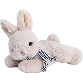 DILLY DUDU Beige Bunny Rabbit Stuffed Animal Plush Toy Best Gifts 6-Inch