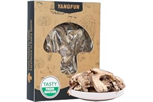 YANGFUN Premium Dried Porcini Mushrooms, Wild-Harvested, Rich & Earthy Flavor, Gluten-Free Vegan - Perfect for Risotto, Pasta, Soups & Gourmet Cooking