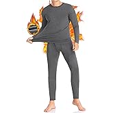 SIMIYA Thermal Underwear Set for Men Long Johns with Fleece Lined
