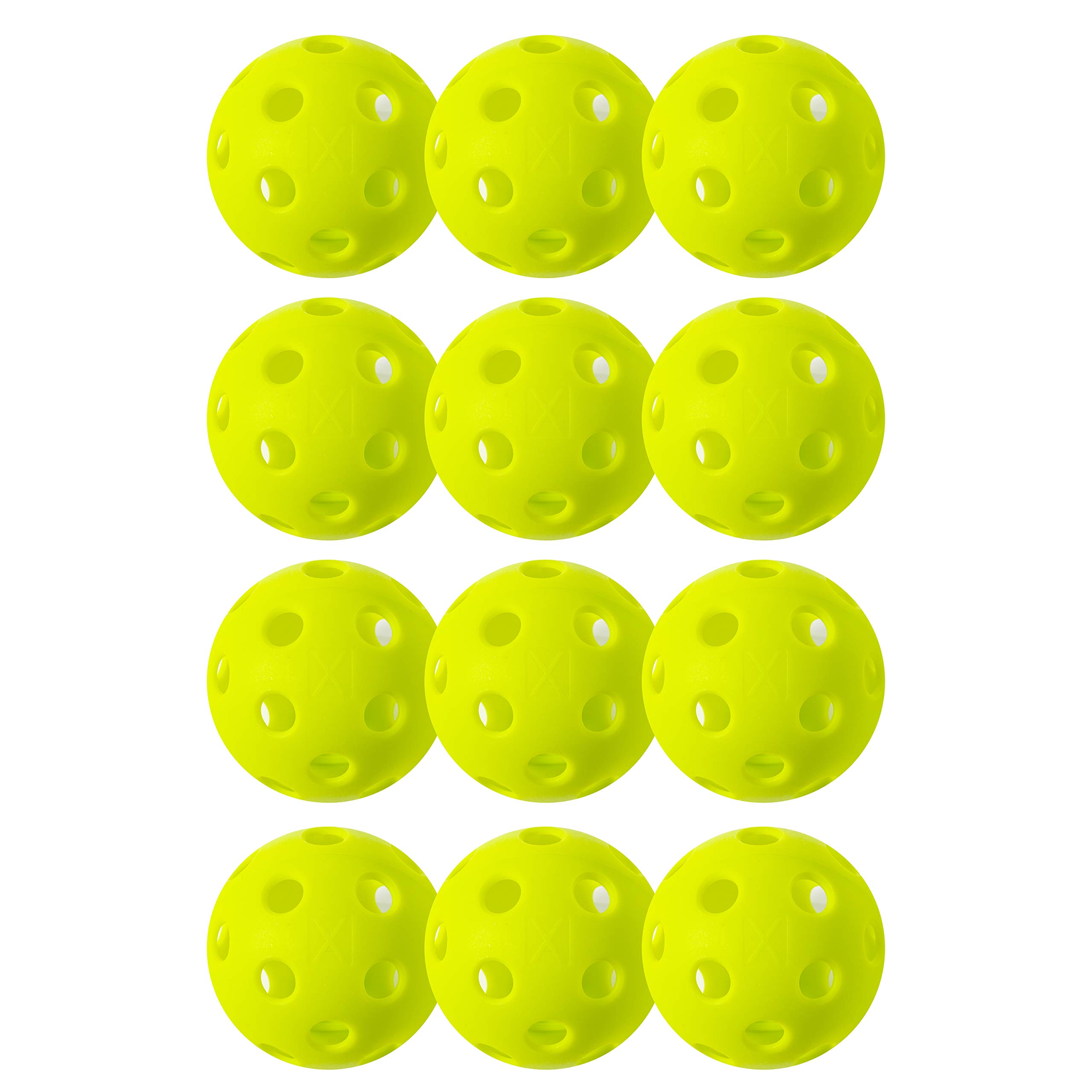 Franklin Sports X-26 Indoor Pickleballs - 3 Pack, 12 Pack & 100 Pack Bulk - USAPA Approved Tournament Pickleballs - Multiple Colors