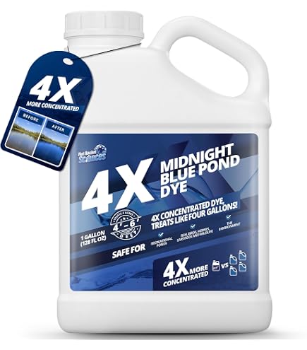 Jet Black EZ-SoluPak Pond & Lake Dye – 3 Packets, 5.25 Oz Each, Water-Soluble