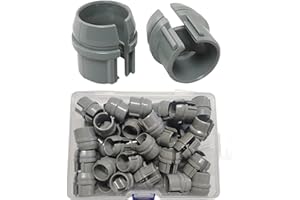 LAZIRO 50pcs 1/2 Inch Non-Metallic Cable Connector - Snap Style Installation - Labor Saving, for Confined Areas - Single Cable 14/2-10/3 - Two Cables 14/2, 12/2, 14/3AWG(Gray)
