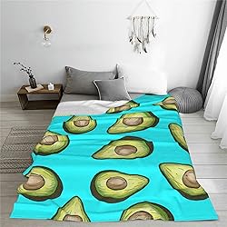 Avocado Blanket Tropical Flannel Throw Bed Blankets