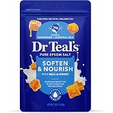 Dr. Teal's Epsom Salt Soaking Solution, Soften &amp; Nourish with Milk and Honey, 48 Oz