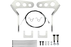 EOPOAYI Heavy Duty Go Kart Gas Pedals with 71" Throttle Cable Kit Compatible with Manco Predator 212 196cc 6.5hp American Sportworks Carter Kandi Road Rocket Vintage DIY Go Cart Parts Silver