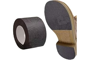 Thick Anti-Slip Wear-Resistant Shoe Sole Stickers for Heels Sneakers Sandals, Black Textured Surface ﻿