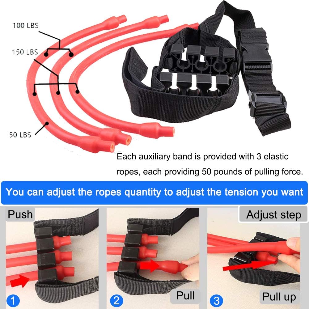 SAIVEN Pull Up Assist Resistance Bands System - Chin up bar with Assistance Bands Home Pull Up Bar for Arm, Shoulders and Chest Strength Exercise : Sports & Outdoors