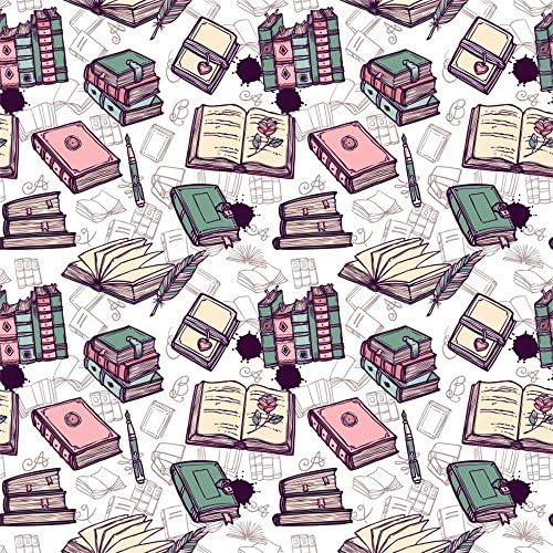 LFEEY 8x8ft Hand Drawing Pens Books Pattern Photography Backdrop Comic Retro Open Book Stack Graduation Party Photo Booth Background 2018 2019 Photo Studio Props