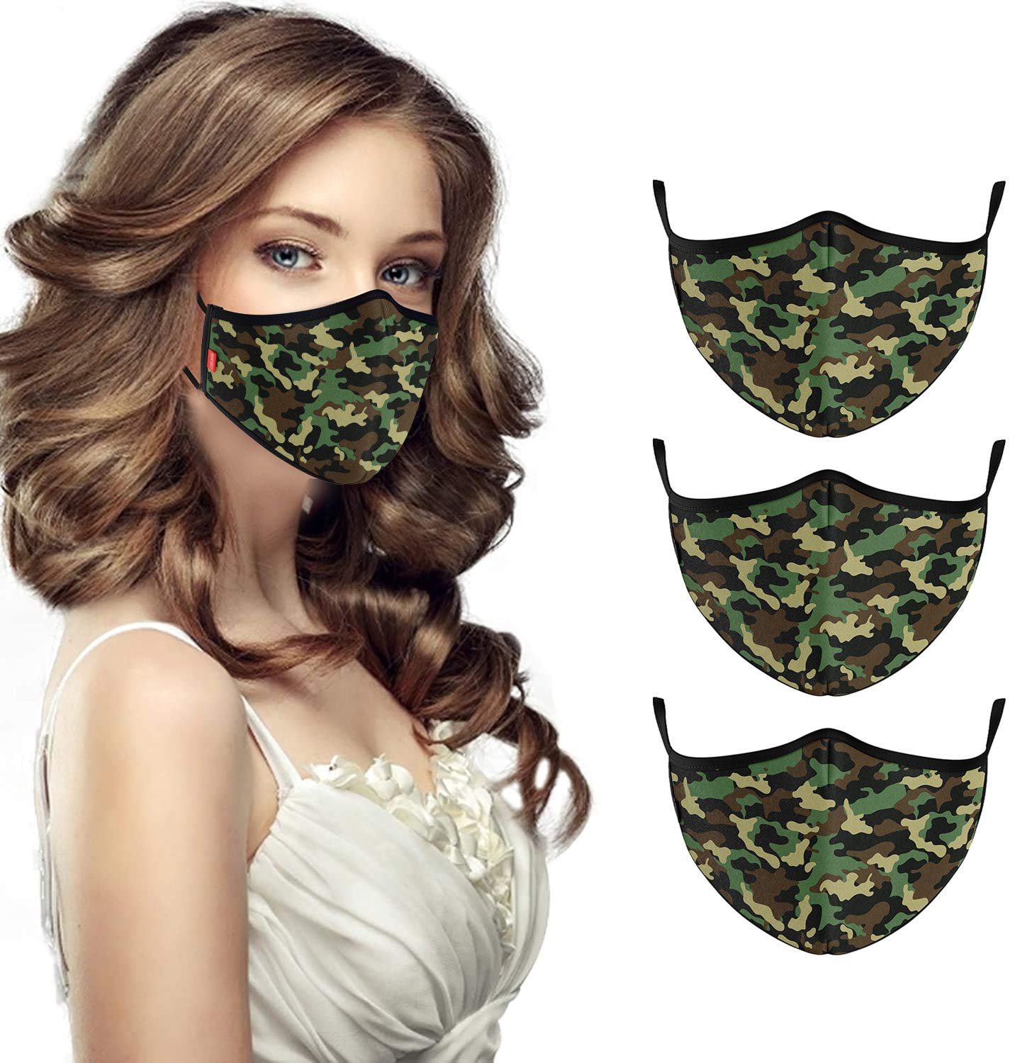 COOL Mask Unisex 3 Layer Reusable Washable Face Mask ( Pack of 3 )