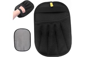 LKTVYS Pet Hair Removal Glove | Electrostatic Reusable Cat & Dog Magic Brush Hair Remover Tool for Furniture, Carpet, Couch | Upgraded 5-Finger Design | Gentle Grooming Tool for Pets(Eco-Friendly) (1 PCS)