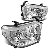 DNA Motoring HL-OH-TTUND14-CH-CL1 Chrome Housing