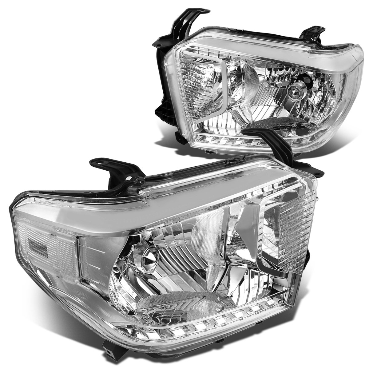 DNA Motoring HL-OH-TTUND14-CH-CL1 Chrome Housing