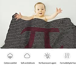 Math Pi Π Blanket Flannel Throw Lightweight Super