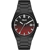 RELIC Men's Oliver Three-Hand Date Black Alloy Watch (Model: ZR77341)