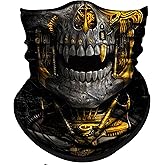 Obacle Skull Face Mask for Dust Wind Sun Protection Men Women Motorcycle Riding