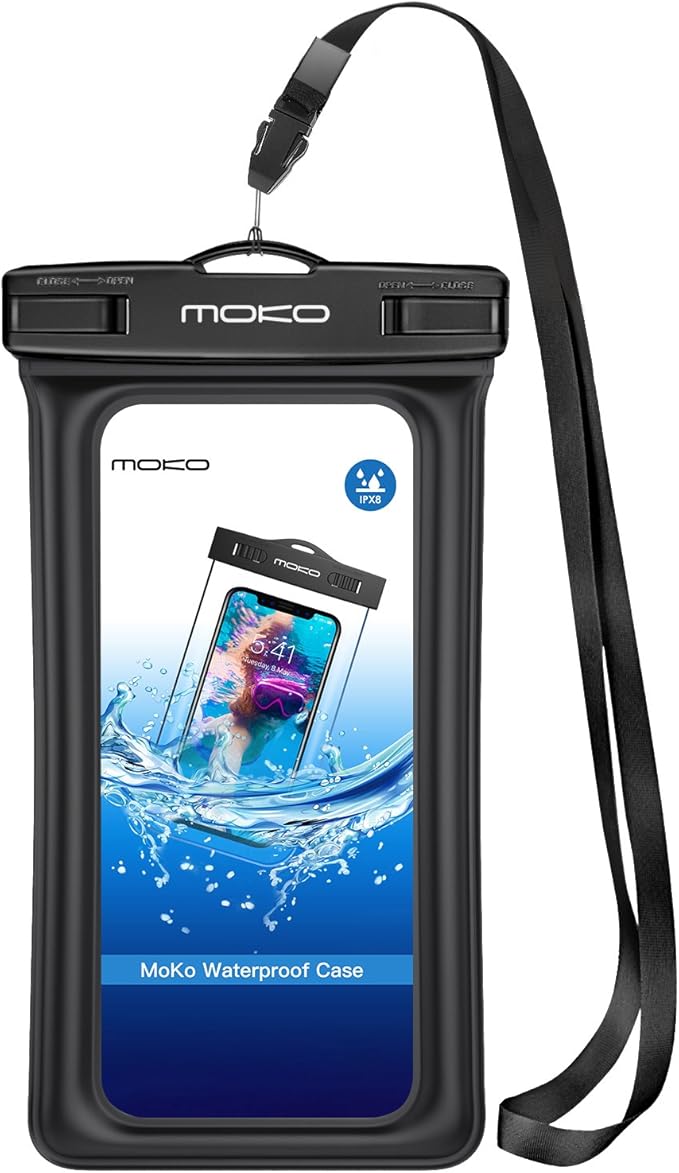 MoKo Floating Waterproof Phone Pouch, Waterproof Cellphone Case Dry Bag