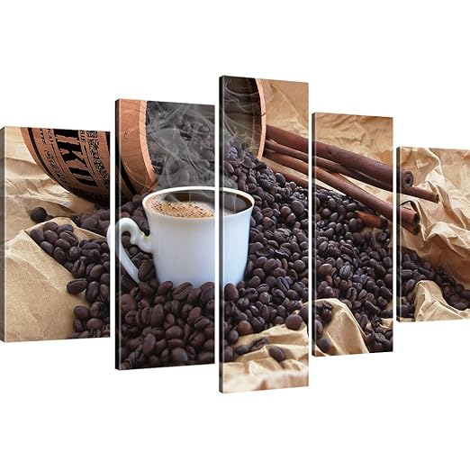 Bilder Kaffee Wandbild Deko für Cafeteria, Restaurant, Küche