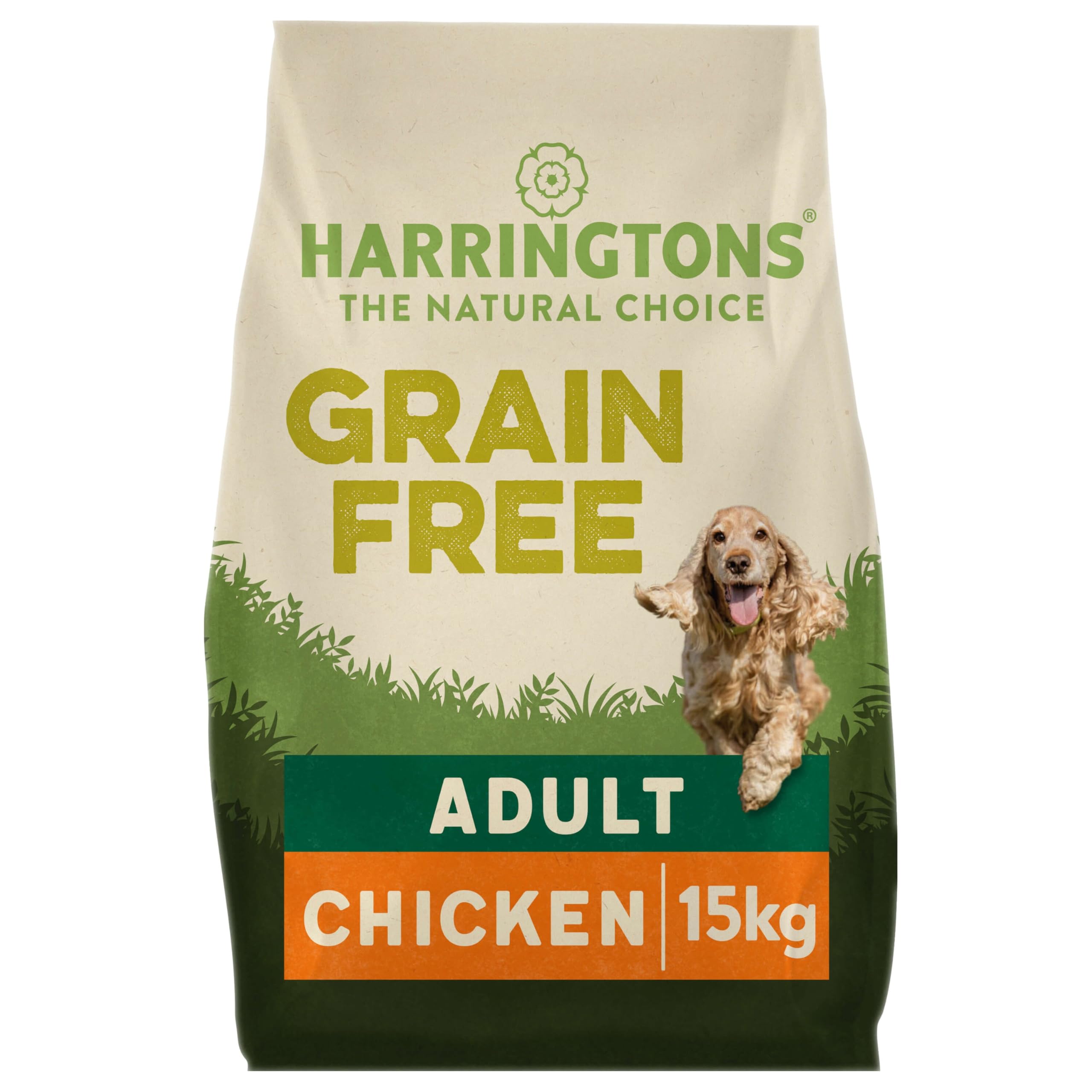Harringtons Complete Grain Free Hypoallergenic Chicken & Sweet Potato Dry Adult Dog Food 15 kg - Made with All Natural Ingredients