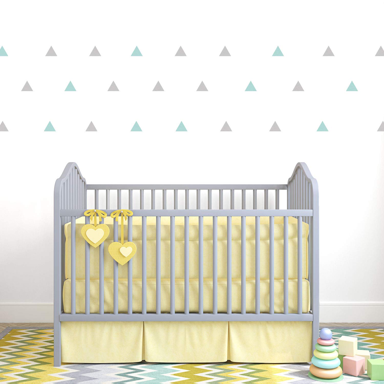 Triangle wall stickers | Lots of colours options available | Perfect for a baby's nursery or child's bedroom