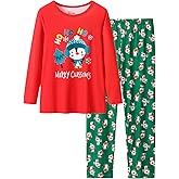 CYCHELRY Tie Dye Mermaid Sloth Christmas Halloween Pajamas for Girls Long Sleeve and Pants Nighty PJS 2-piece Set Size 6-16