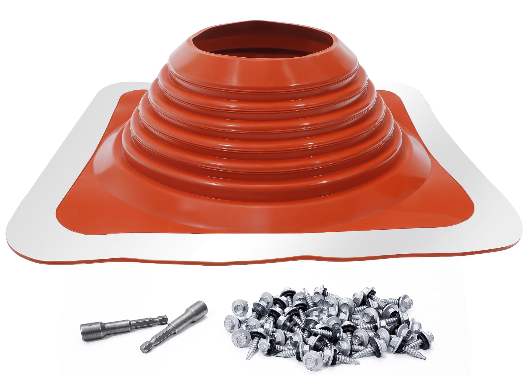 Photo 1 of #8 Metal roof Pipe Flashing Boot,Applicable to Pipe diameters ranging from 7" to 13" Wide high Temp Silicone Chimney Boot,Resistant to temperatures ranging from -100°F to 450°Metal roof Vent Boot