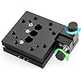 Huanyu Optical Tilt and Rotation Stage 2.6 inches Precision angle stage 2-axis Manual Angle adjustment platform Two-dimensional 3°Tilt Table Thread Secondary Rotary Tilt Table