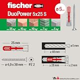 Fischer DUOPOWER Universal Dowels Kit with Screw Transparent 160 pcs view 6