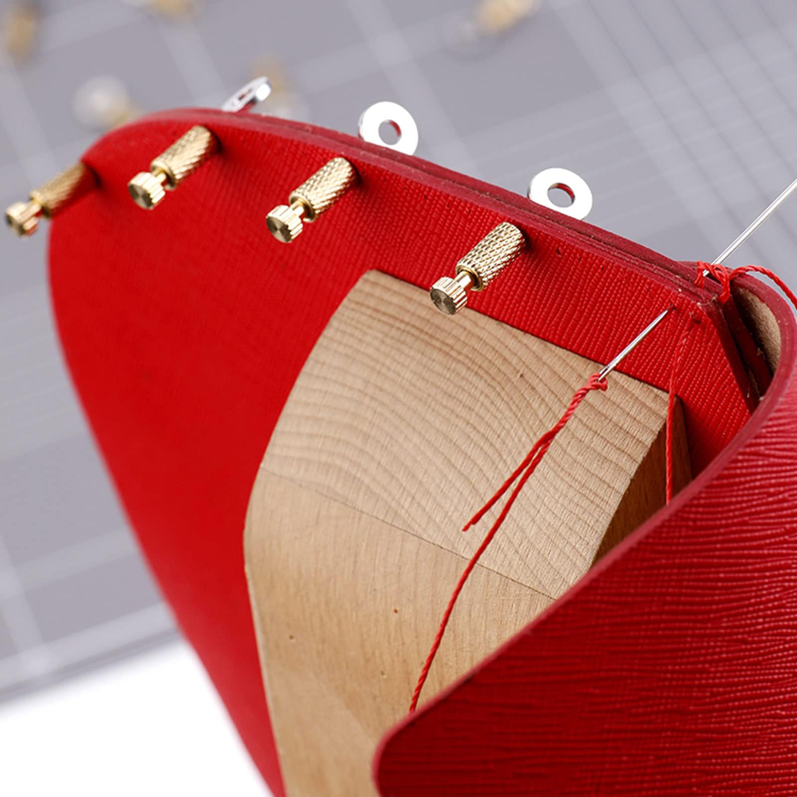 Lyshujli 20Pcs Leather Suture Positioning Needles,DIY Leathercraft Located Needles Leather Locking Pins, Leather Craft Stitching Fixed Suture Needles for Holding Seam Pinning up Leather Sewing