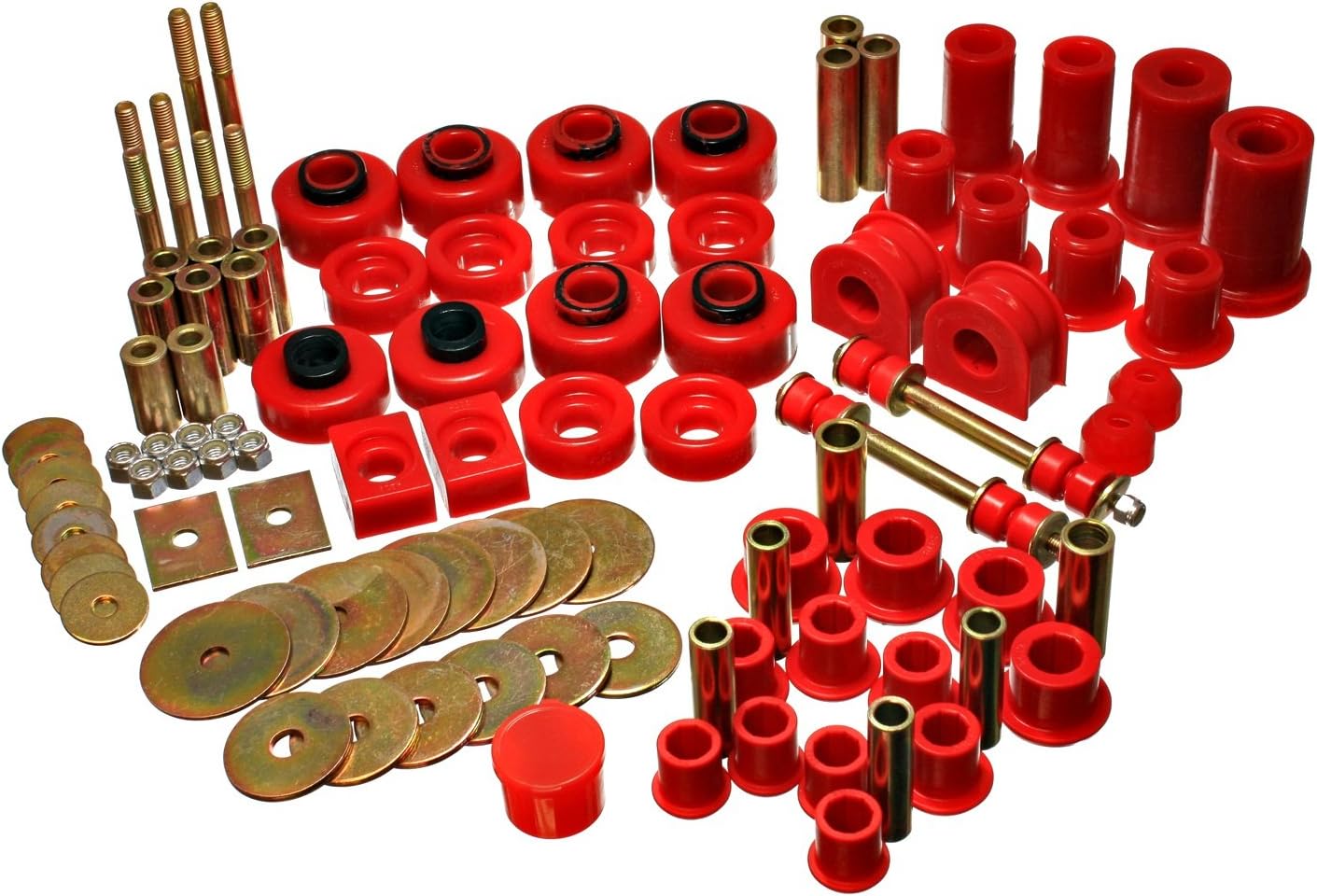 Energy Suspension 4.18120R Hyperflex Master Bushing Set for Ford Excursion Red