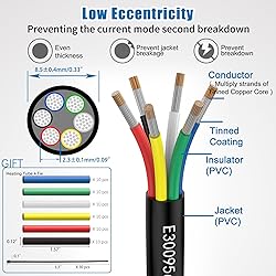 Matugajp 16awg 6 Wire Cable 16/6 Electrical Wire 6