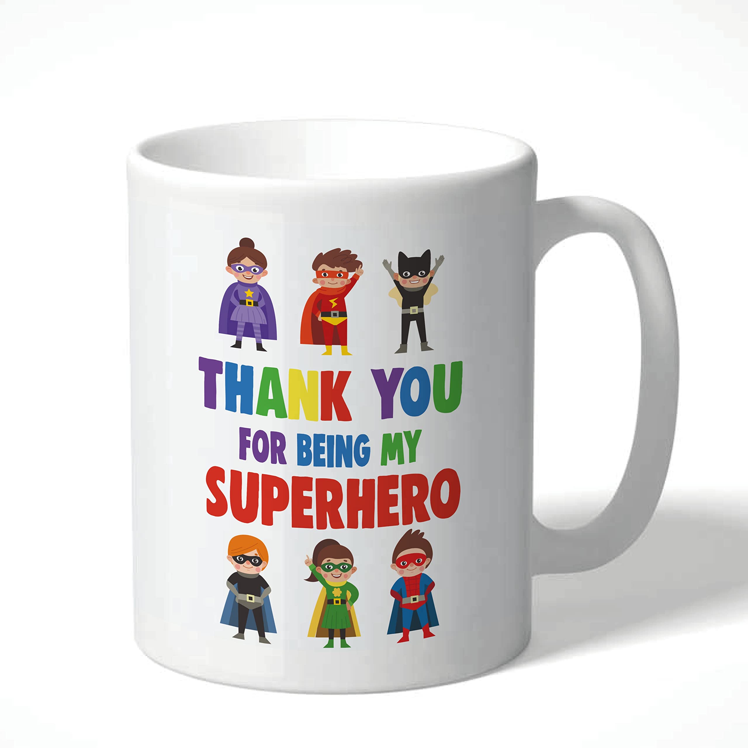 Cheeky Chops Novelty Gift Mug Birthday Gift for Him Her Mug Joke Humour - Teacher Mug Thank You for Being My Superhero - KMUG22