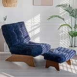 MAXYOYO Accent Chair with Ottoman Adjustable