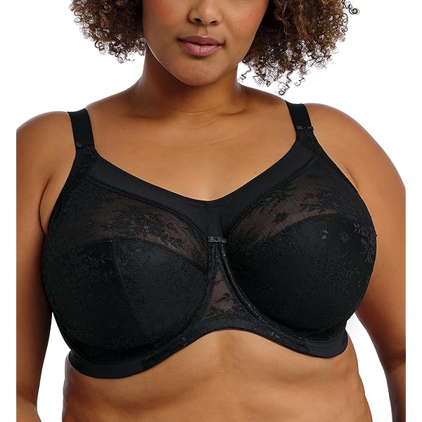GODDESS Verity Banded Full Coverage Bra 48K, Black at Amazon
