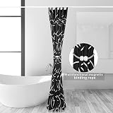 Miorkly Shower Curtain Black Mould-Proof Waterproof 180x180 With Hooks view 5