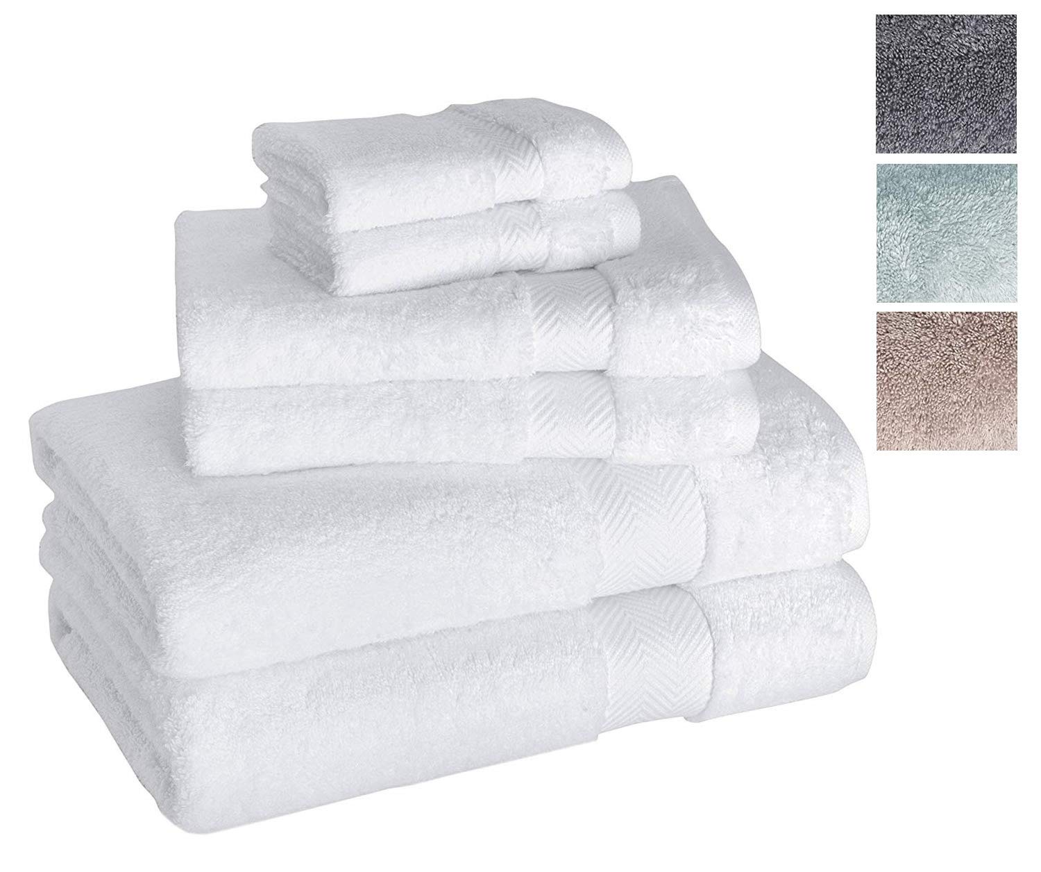 Towels Beyond Luxury 6Piece Hotel and Spa Towel Set Soft and Thick