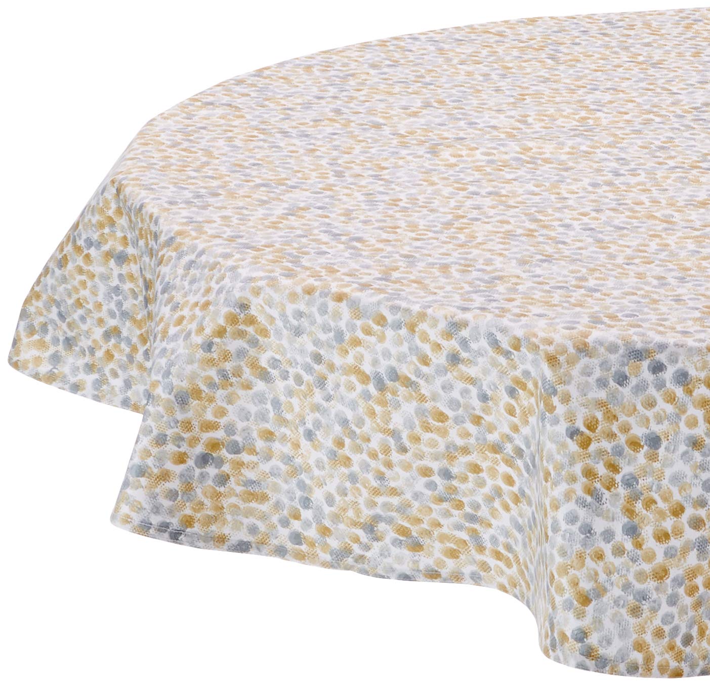 Nydel Perle Round Water-Repellent Cotton Tablecloth 160 cm