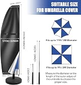 Teynewer Parasol Cover Waterproof 1-3m Cantilever with Telescopic Pole view 3