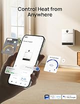 Dreo Smart Wall Mounted Heater 30° Oscillation Alexa Control 24H Timer view 3