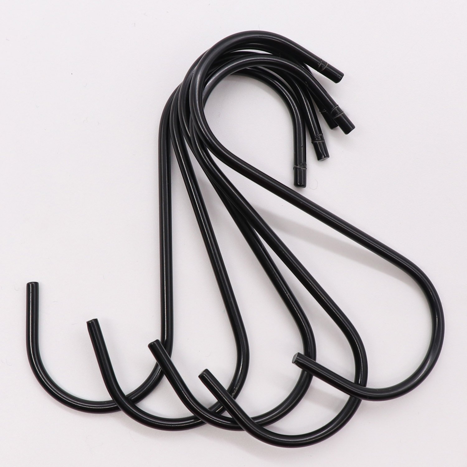 30 Pack ESFUN Heavy Duty S Hooks Black Steel S Shaped Hooks for Hanging