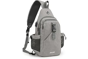 G4Free Sling Chest Bag Shoulder Backpack Crossbody Waterproof Canvas Daypack for Men Women